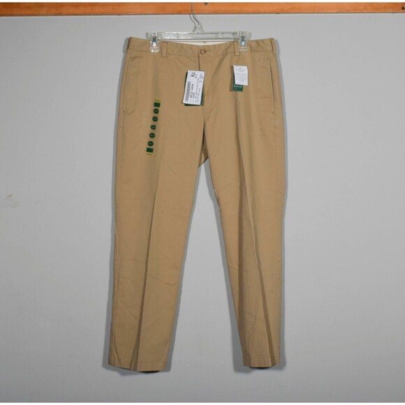 New LL Bean 290508 Men's Dark Khaki Double L Chinos Pants Sz 34W X 29 Ins - Picture 1 of 3